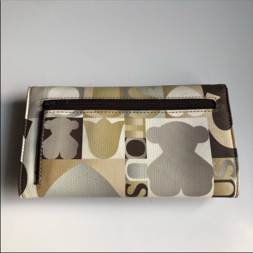 Tous Brown Multi-Colored Large Wallet - image 8